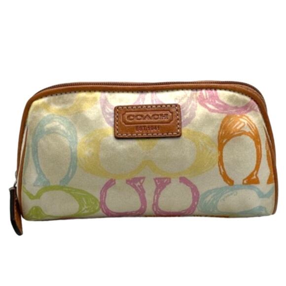 COACH Scribble Cosmetic Case - Picture 1 of 6